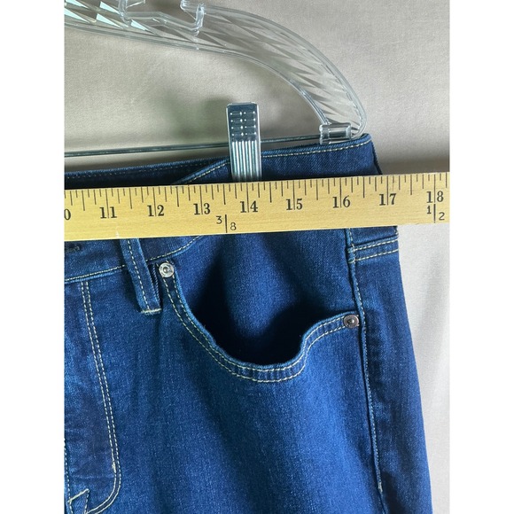 Seven7 Womens Skinny Jeans Dark Wash High Rise Stretch Denim Size 12 - Picture 4 of 8